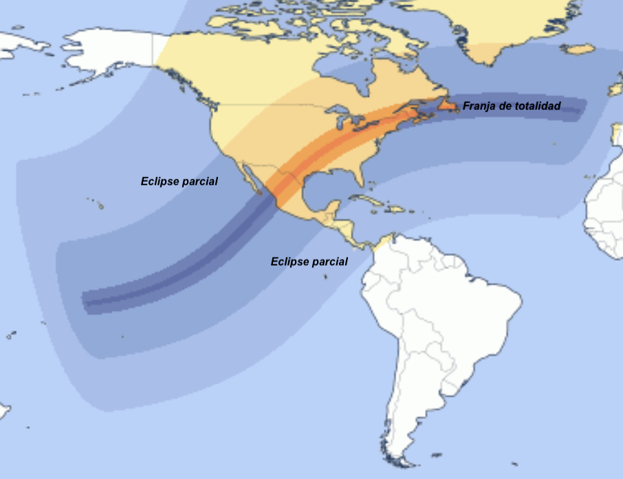 mapa recorrido eclipse