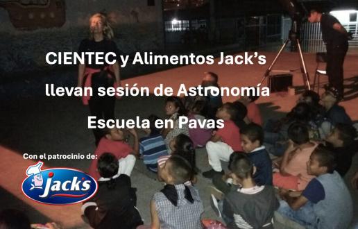 anuncio sesión astronomía Pavas