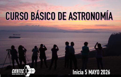 Anuncio curso básico de astronomía