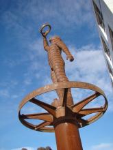 mirar el cielo- escultura