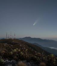 Cometa Lemmon, por Angelo Murcia 24 Oct. 2025. Cerro de la Muerte, Costa Rica 