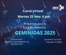 anuncio curso Geminidas 2025