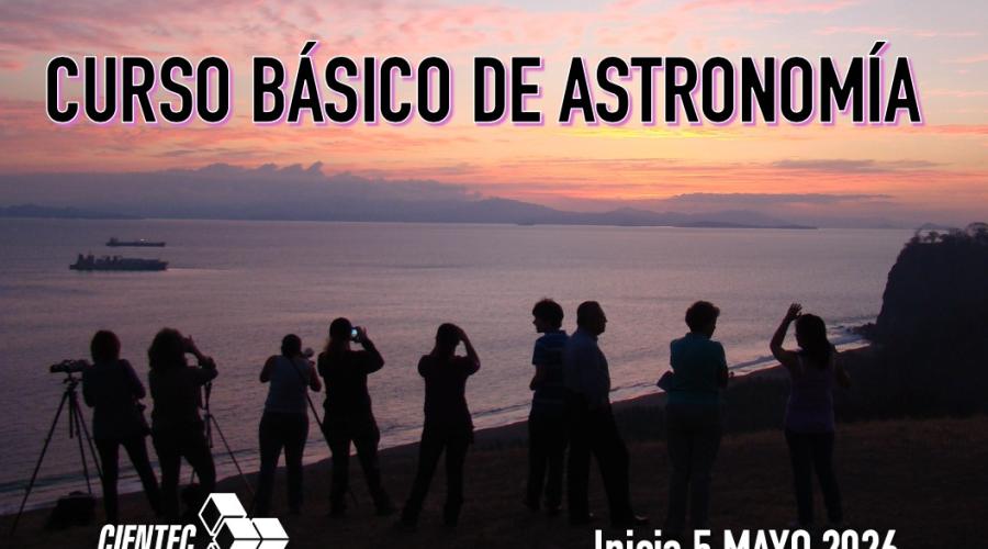 Anuncio curso básico de astronomía